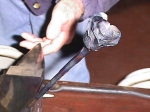 Dick Carlson demonstrates how to craft a metal rose